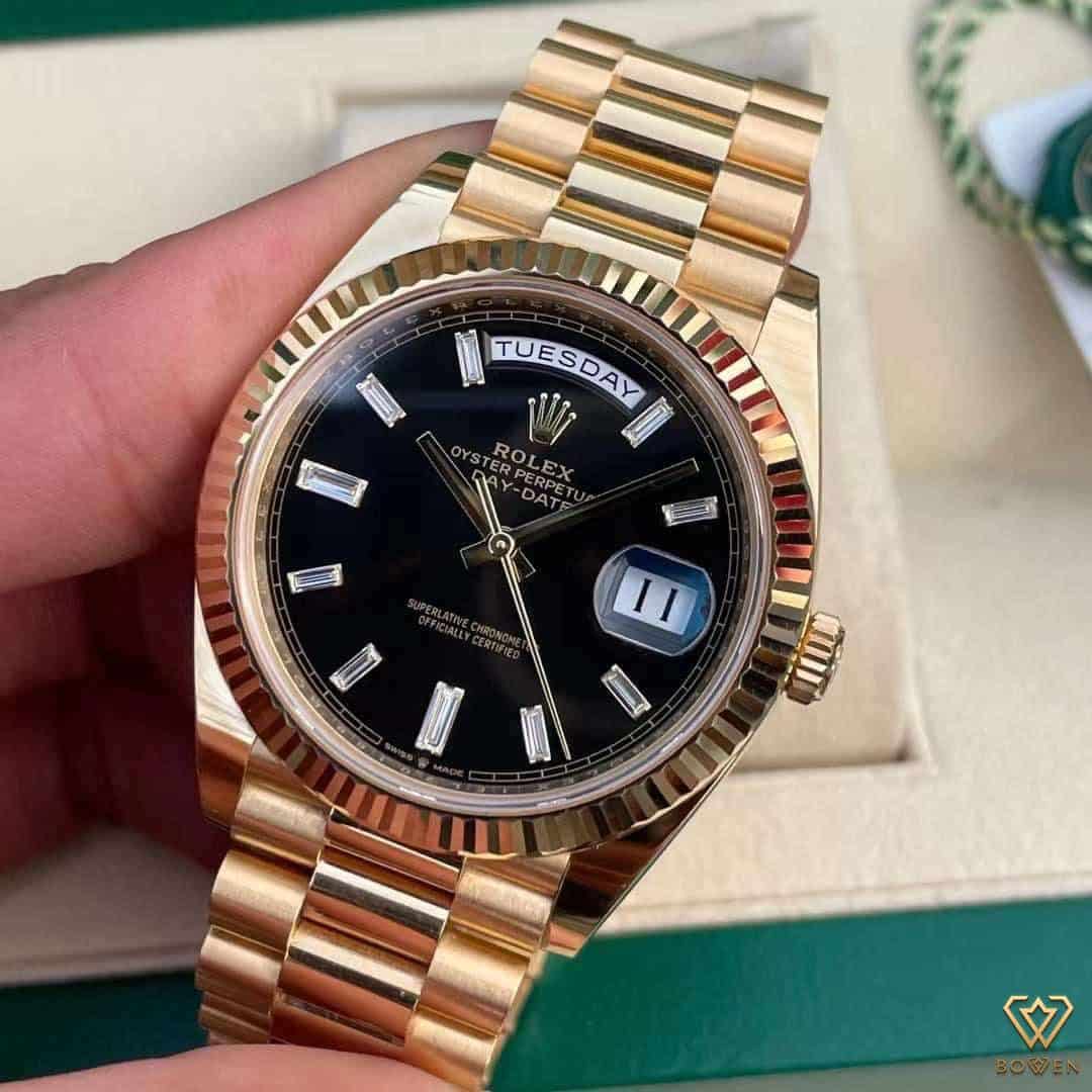 Rolex Daydate Black Dial Gold 40mm BOWEN Watch rolex-daydate-black-dial-gold-40mm-bowen-watch